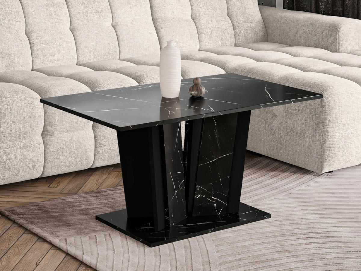 COUCHTISCH Doha II - Schwarz, Holzwerkstoff (60/100/55cm) - MIRJAN24