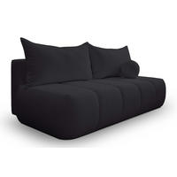 SCHLAFSOFA PIANO Schwarz - Schwarz, Holz (207/91/103cm) - Kaiser Möbel