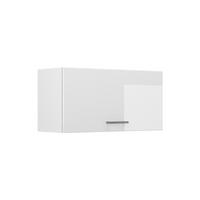 DULAP DE PERETE R-Line, Alb lucios ridicat/Alb, 80 cm Plat - alb lucios/alb, compozit lemnos (80/40/31cm) - Vicco