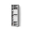 BADSCHRANK Eisak Weiß 60 x 190 cm - Weiß, Holzwerkstoff (60/190/30cm) - Livinity®