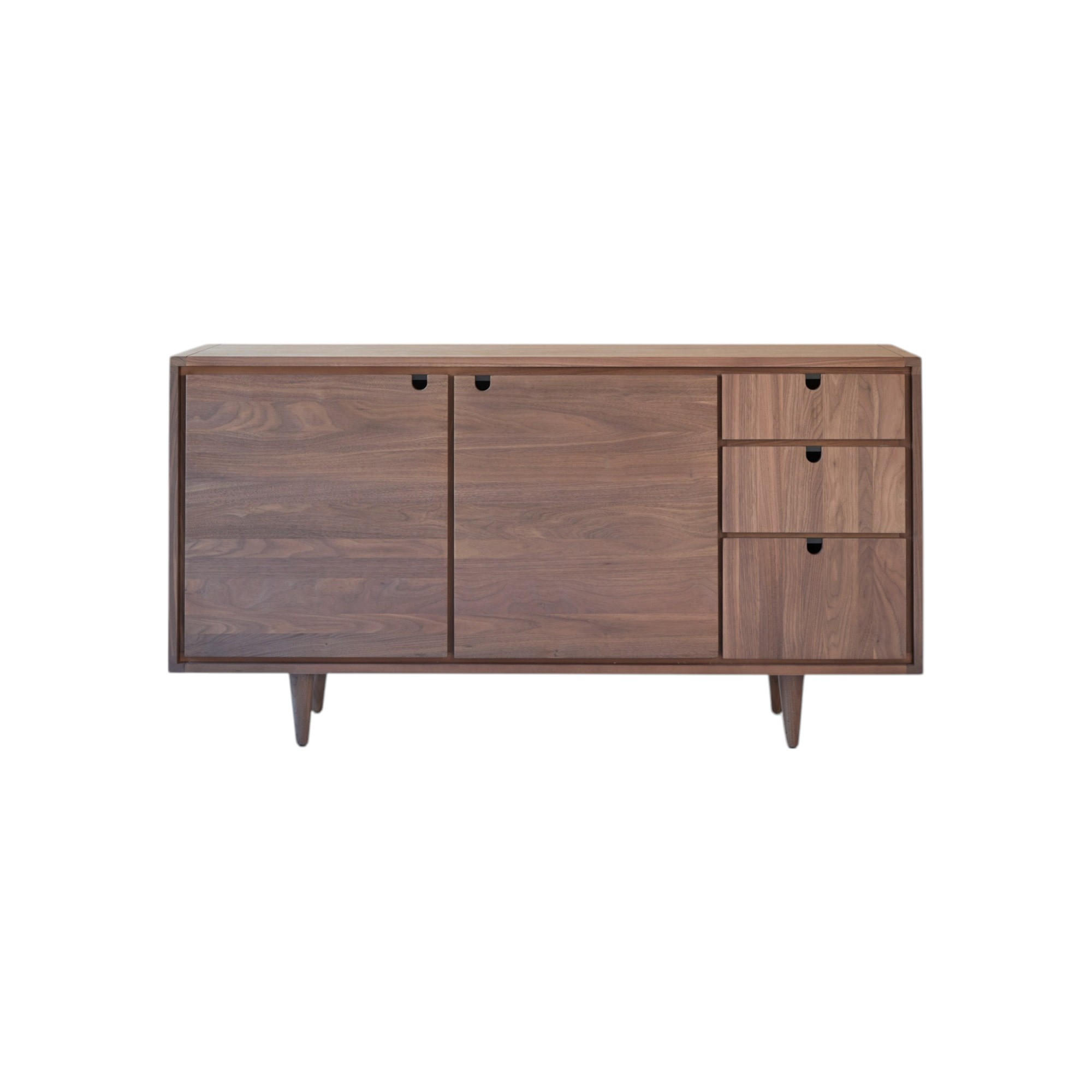 SIDEBOARD Jonàk Braun aus Walnuss - Braun, Holz (145/76/45cm) - Tikamoon