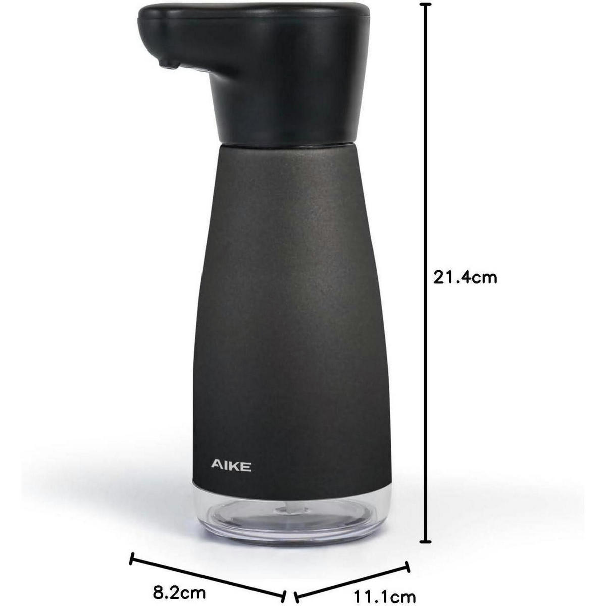 SEIFENSPENDER Automatisch Edelstahl Schwarz 420 ml - Schwarz, Metall (8.2/21.4/11.1cm)