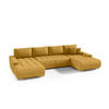 ECKSOFA U Form Bonari U, Honig - Braun, Textil (185/85/350cm) - Meblito