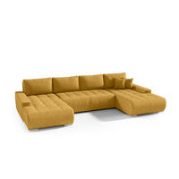 ECKSOFA U Form Bonari U, Honig - Braun, Textil (185/85/350cm) - Meblito