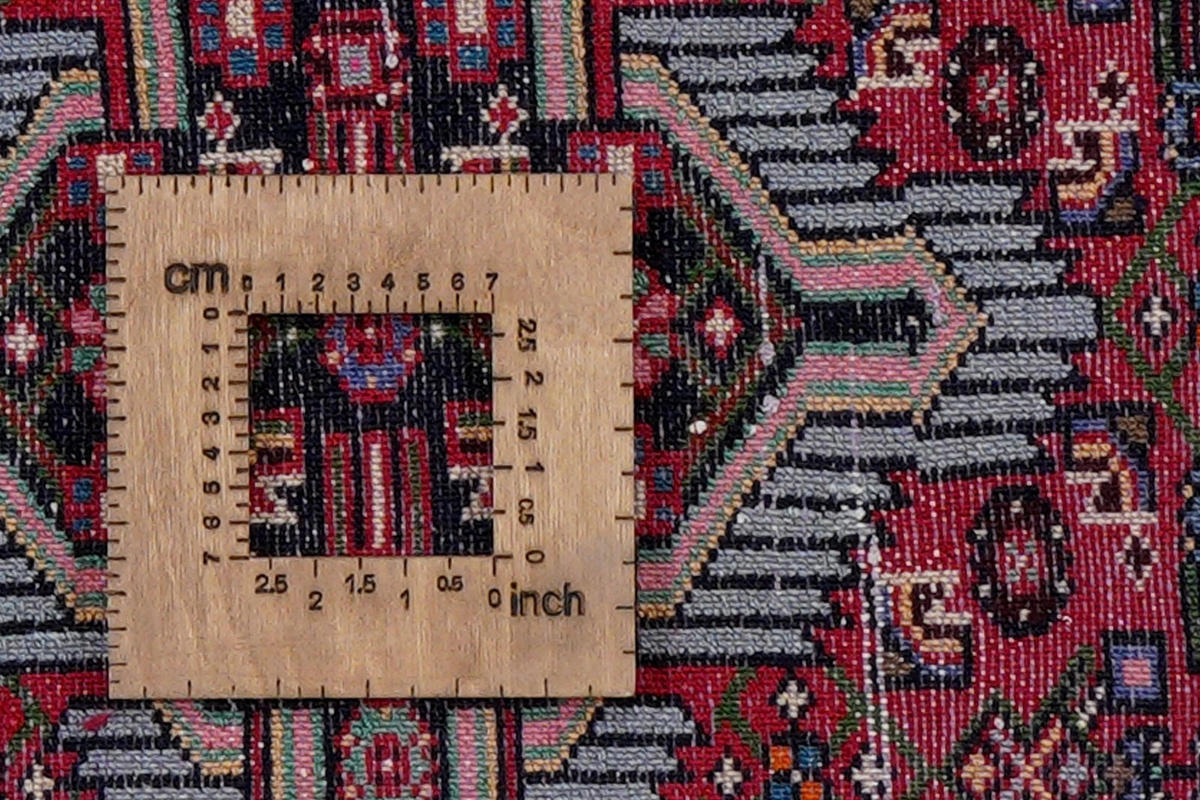 ORIENTTEPPICH handgeknüpft Assadabad Rot 146/102 cm Schurwolle - Rot, Textil (102/146cm) - Looma
