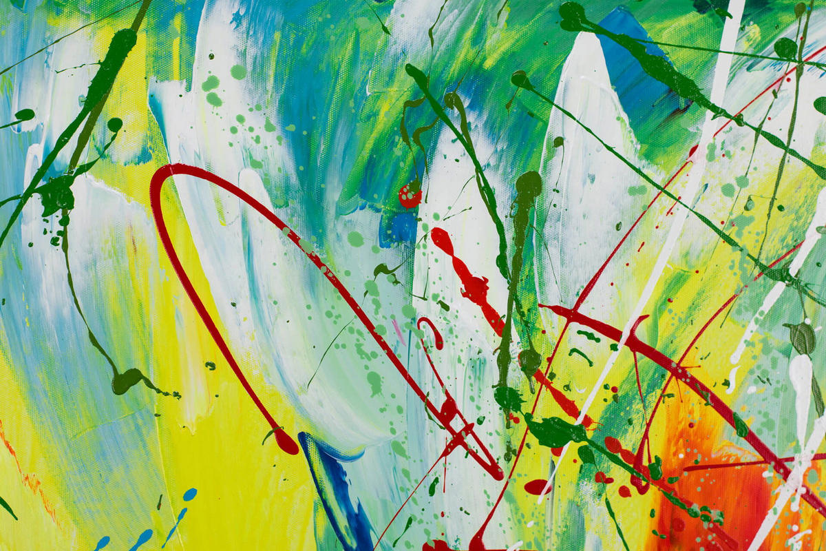 ÖLGEMÄLDE 60/60 cm - Multicolor, Holz/Textil (1.1/60cm) - KUNSTLOFT