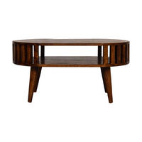 ARIELLA KLUBSKA MIZICA v kostanjevem zaključku - hnedá, drevo (80/50/40cm) - Artisan Furniture