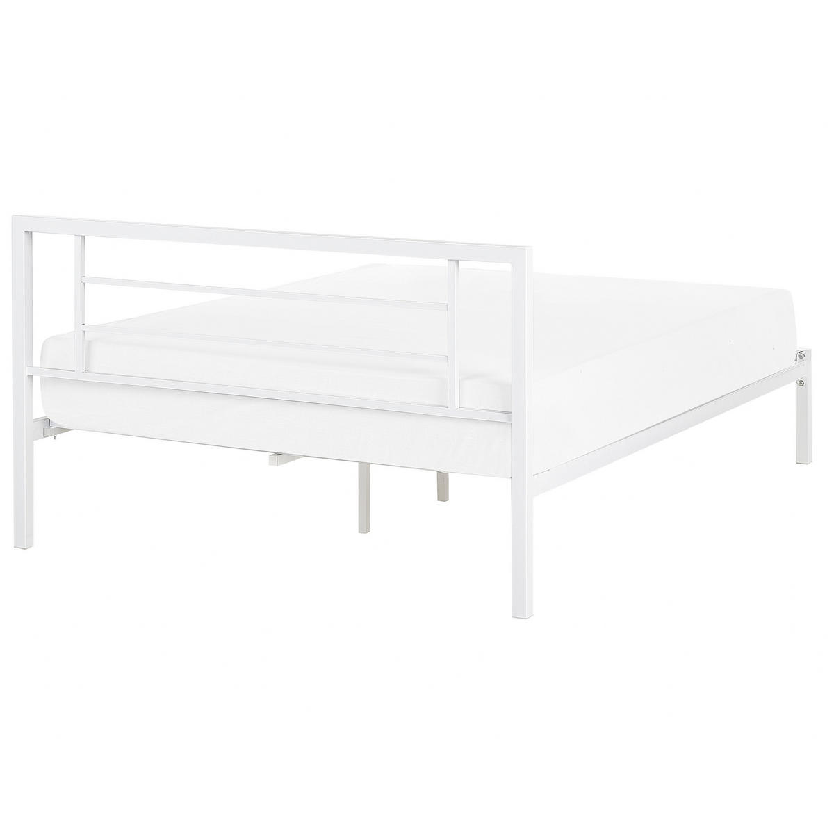 METALLBETT 140/200cm Weiß Cusset - Weiß, Metall (140/200cm) - Beliani