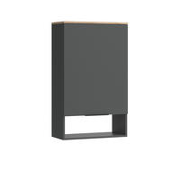 KREDENC Wido Antracit - Sonoma dub/antracitová, kompozitní dřevo (60/100/30cm) - Vicco