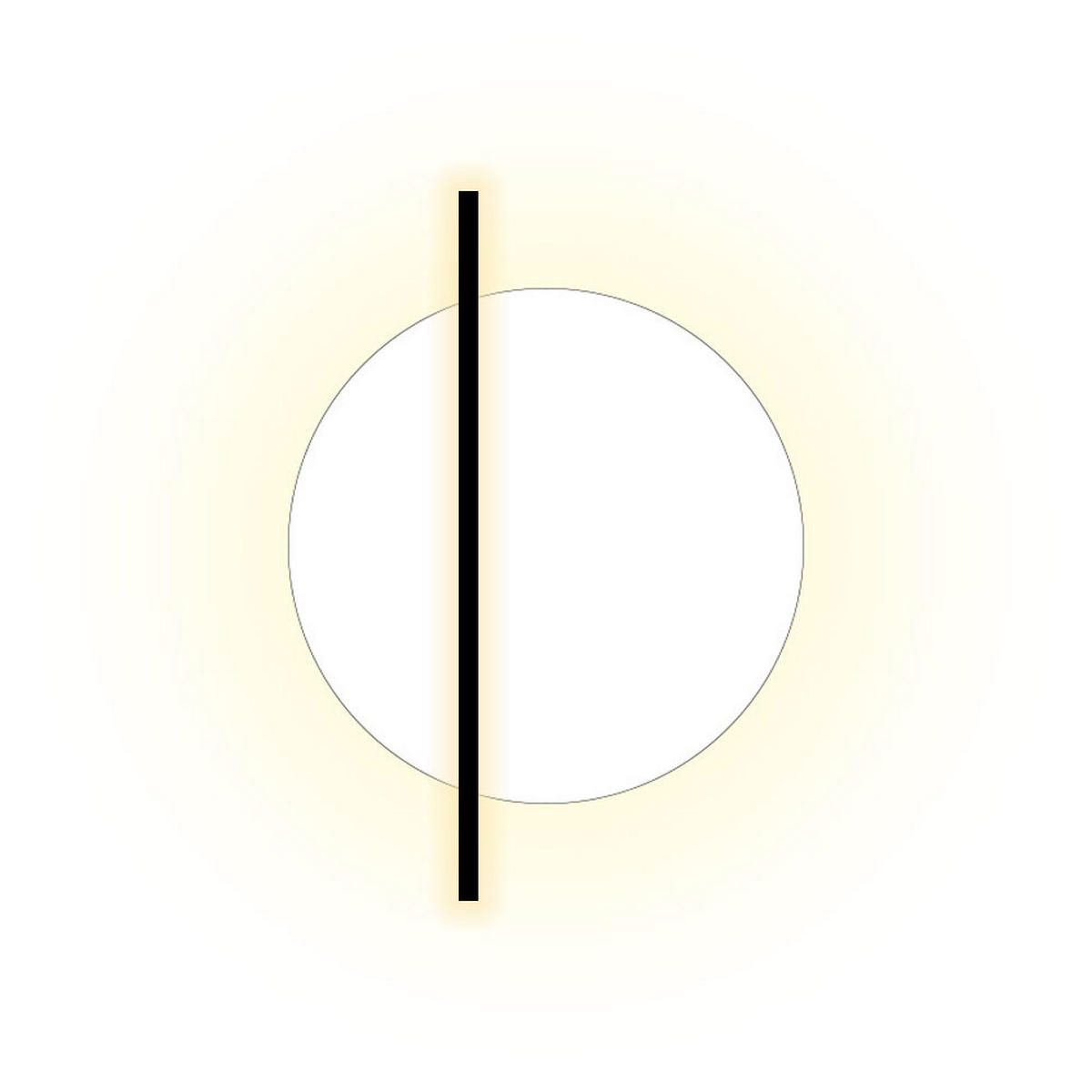 LED-WANDLAMPE Artus Weiß Ø 40cm - Weiß, Metall (40/40/40cm) - s.luce