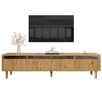 TV-LOWBOARD aus MDF 178x35x45 cm Holzfarbe mit 4 Schubladen und Kabelführung - Naturfarben, Holzwerkstoff (178/45/35cm) - IVMEU