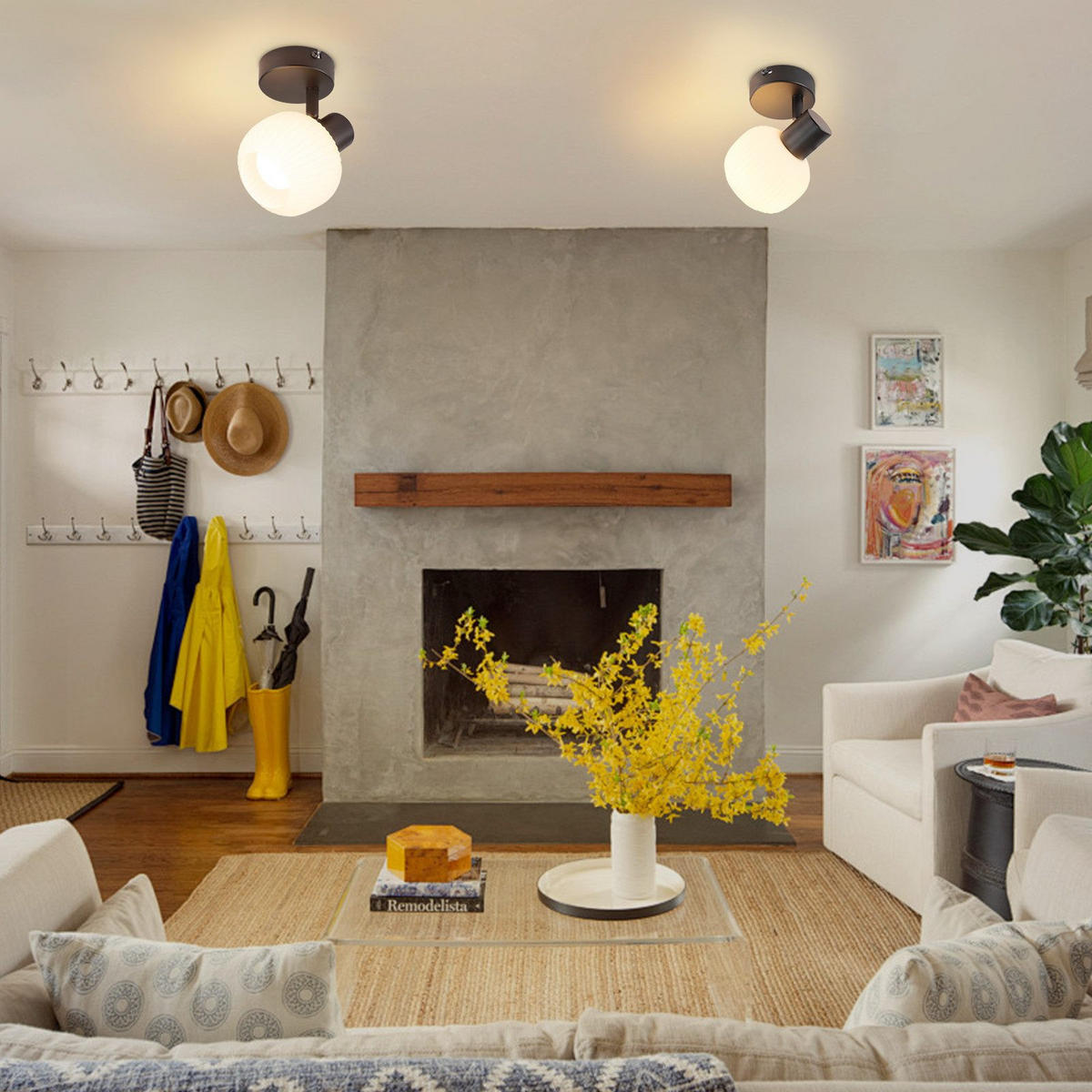 DECKENSTRAHLER Leuchtar 10/13/12.5 cm - Schwarz, Metall (12.5/10/13cm) - ZMH