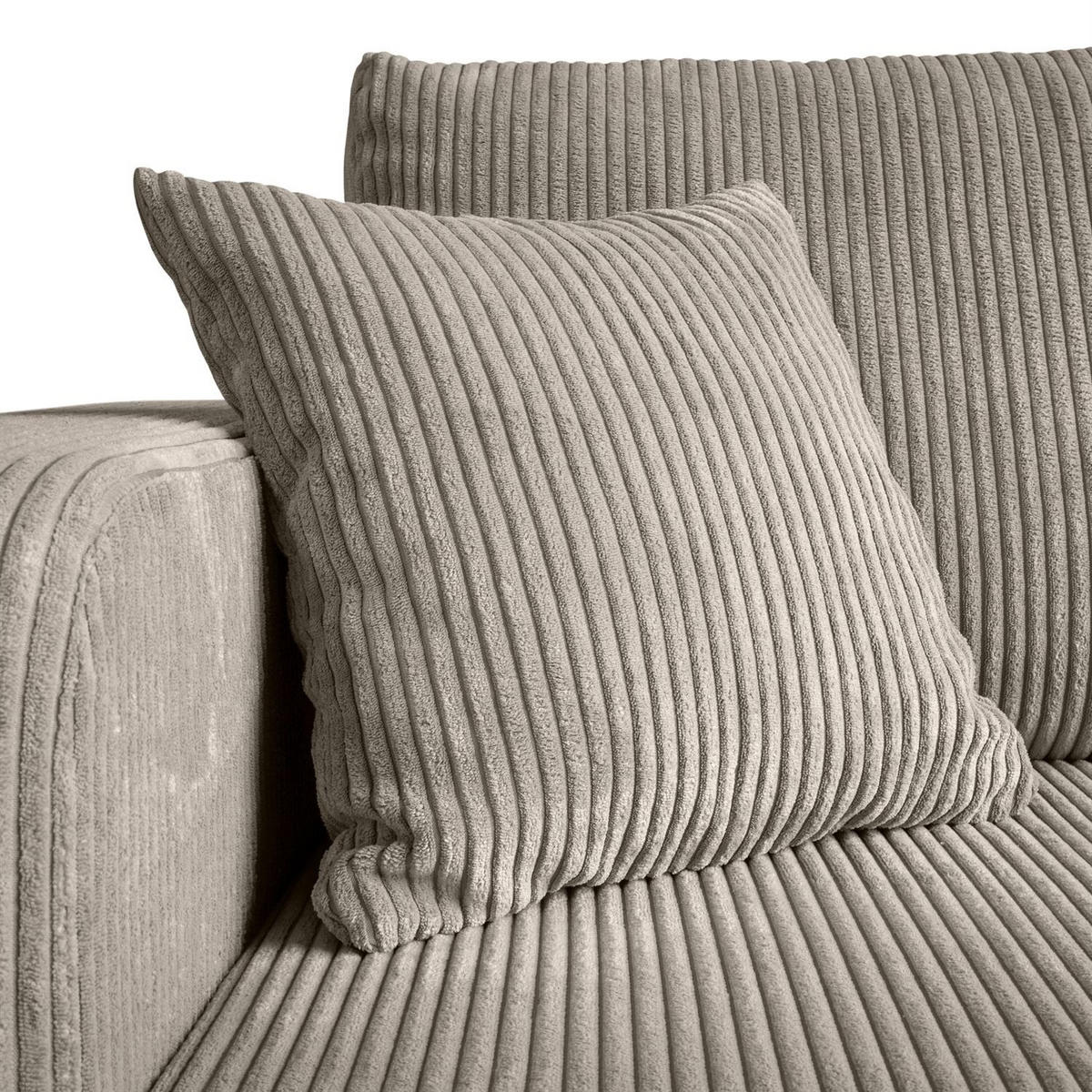 Ecksofa PRESTIGE L, Poso 02 - Beige, Textil (247/143cm) - Lookway