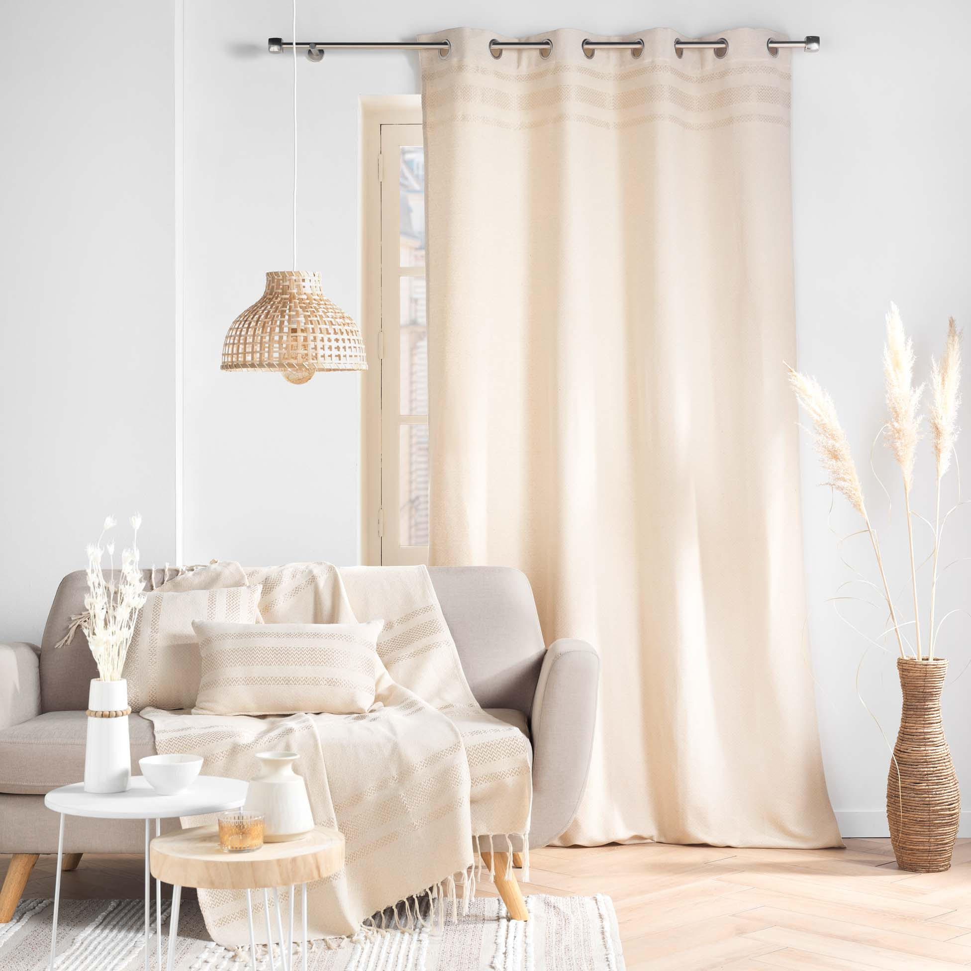 ZIERKISSEN Doreline - Beige, Naturmaterialen (40/40cm) - Douceur d´intérieur