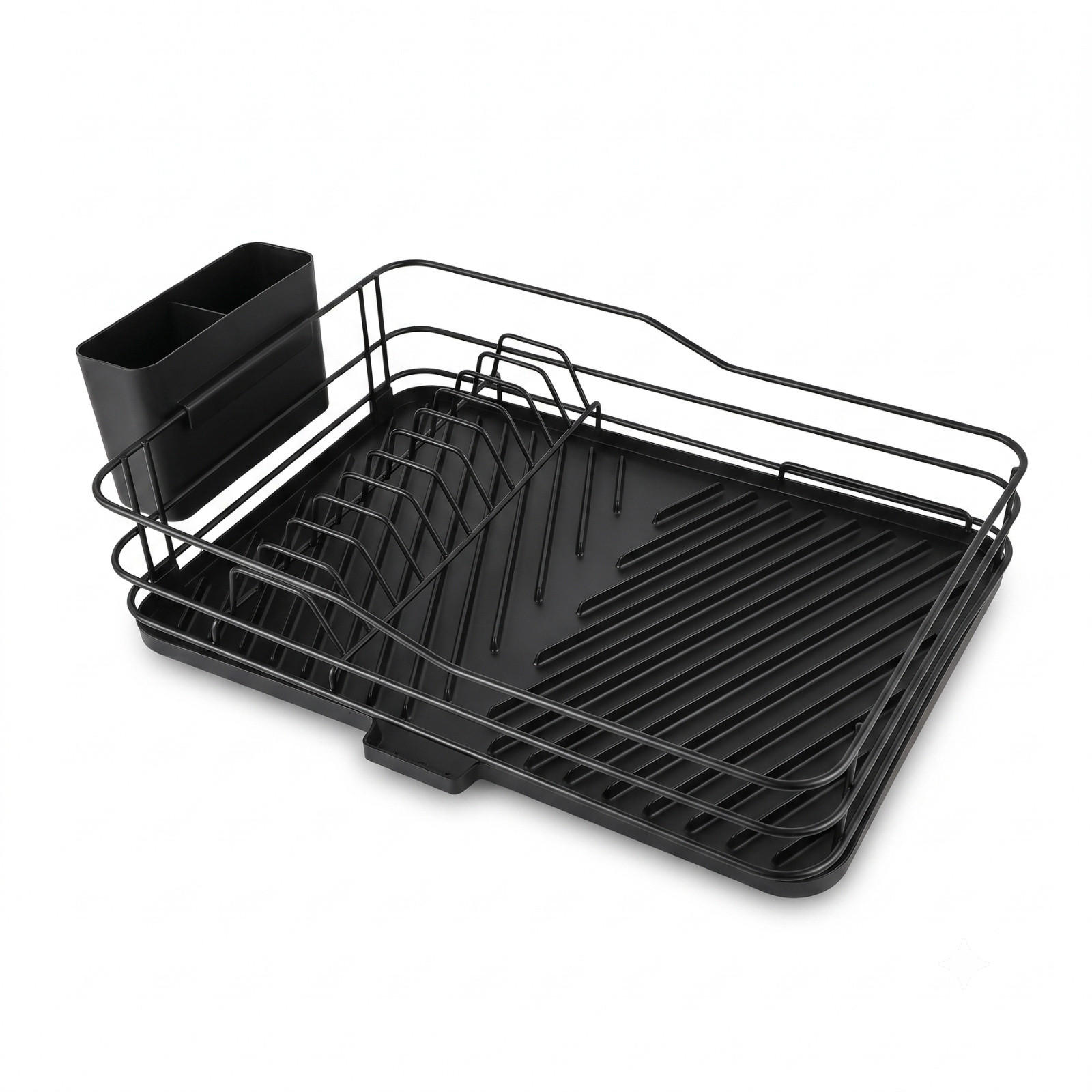 Boximo Abtropfgestell Schwarz 49x13x31 cm
