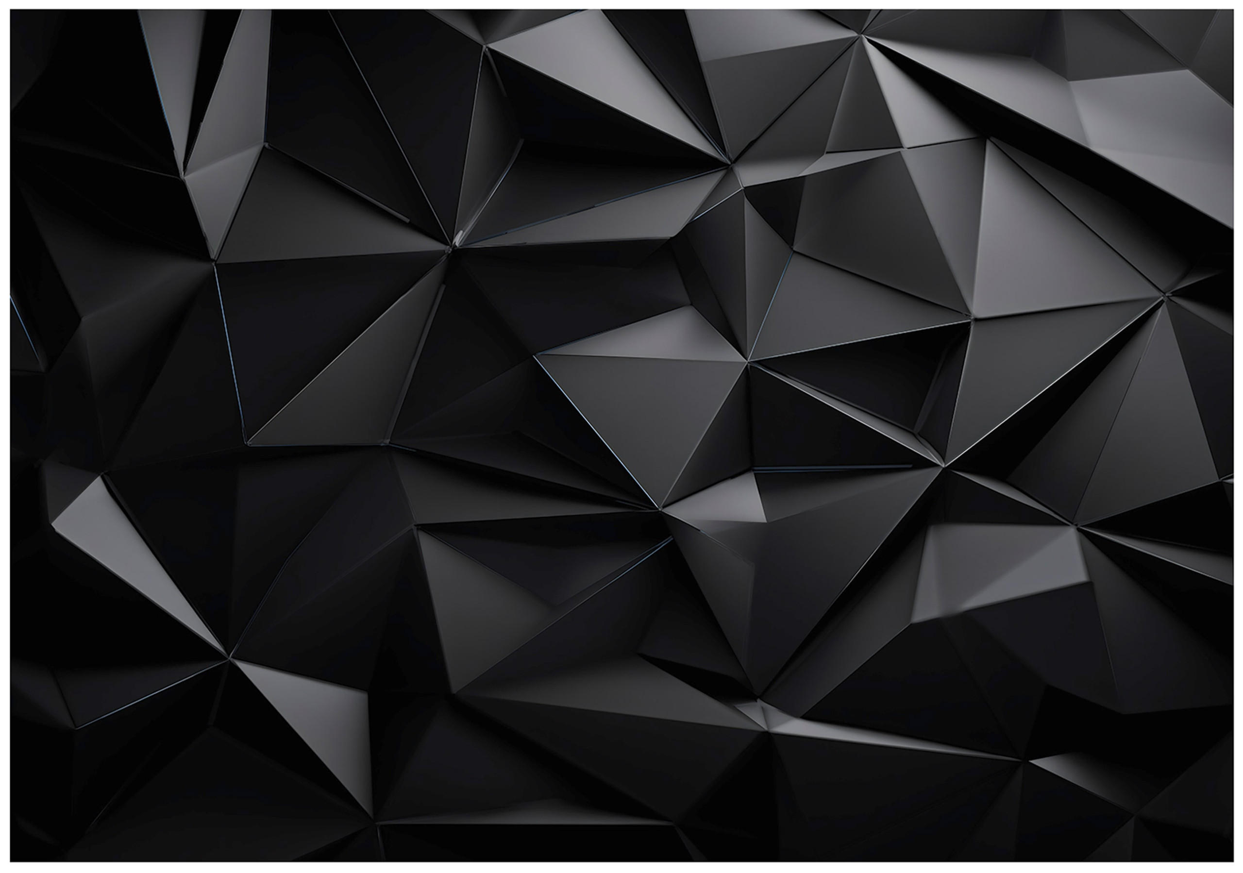 FOTOTAPETE 3D Abstrakt Schwarz 250x175 cm - Multicolor, Papier (250/175cm) - Wallarena