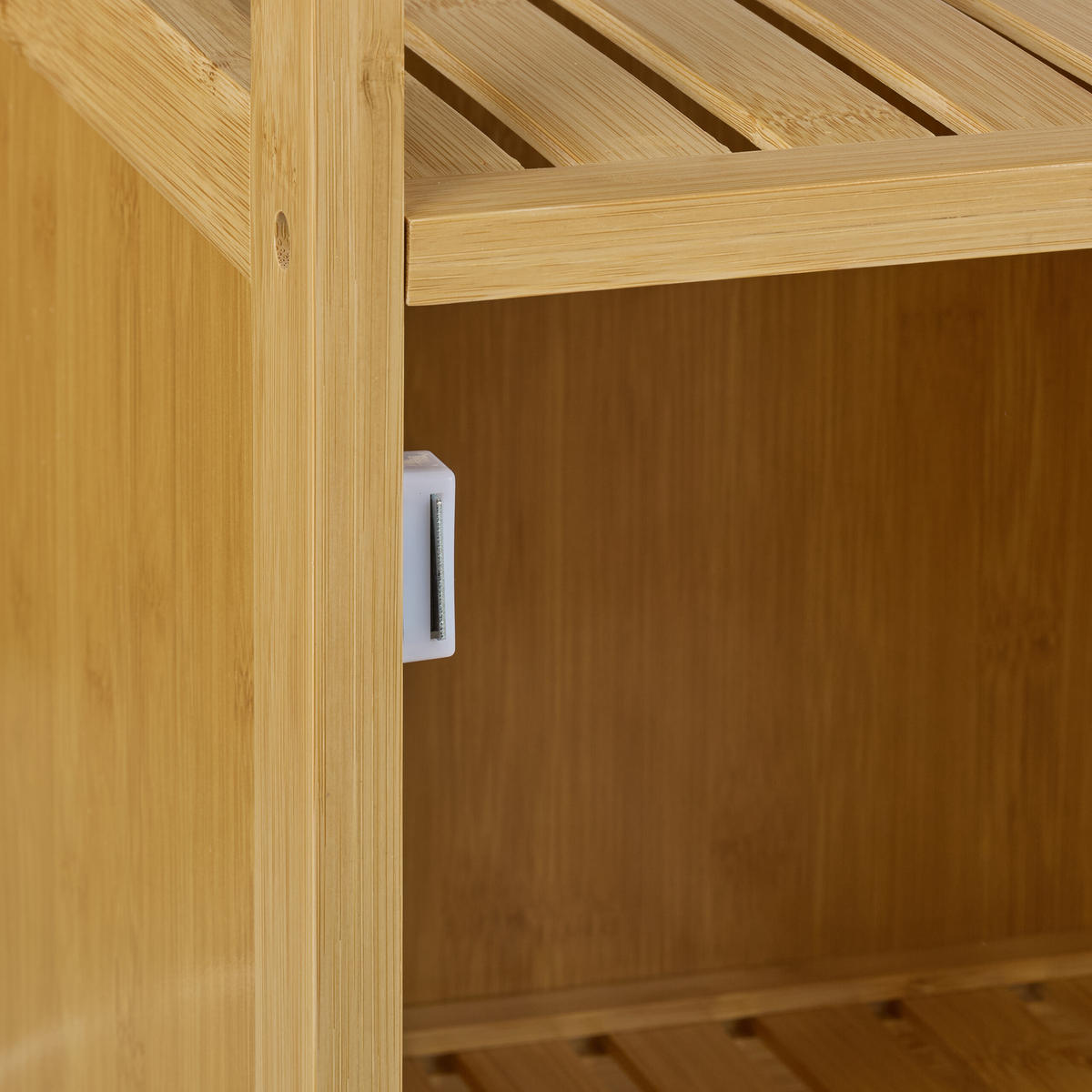 BADEZIMMERSCHRANK - Hellbraun, Holz/Holzwerkstoff (36.5/87.5/35cm) - Relaxdays