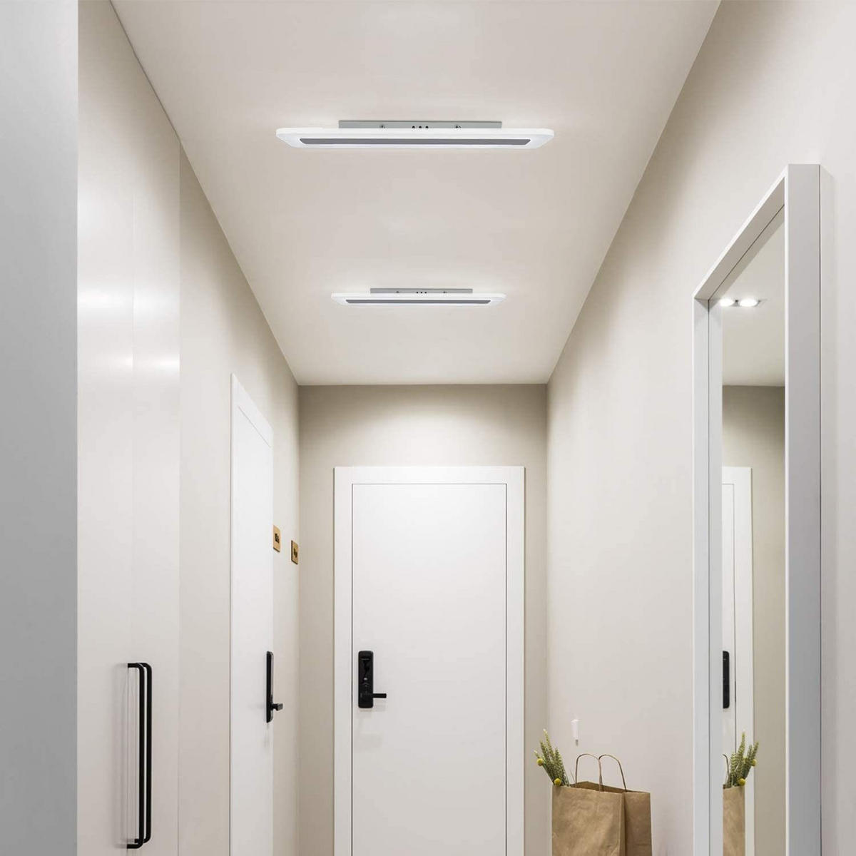 LED-DECKENLEUCHTE Jaser 60/15/5 cm - Weiß, Metall (60/15/5cm) - Nettlife