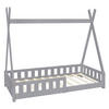 KINDERBETT Tipi 80x160 cm Hellgrau - Hellgrau, Holz (80/160cm) - ML-DESIGN