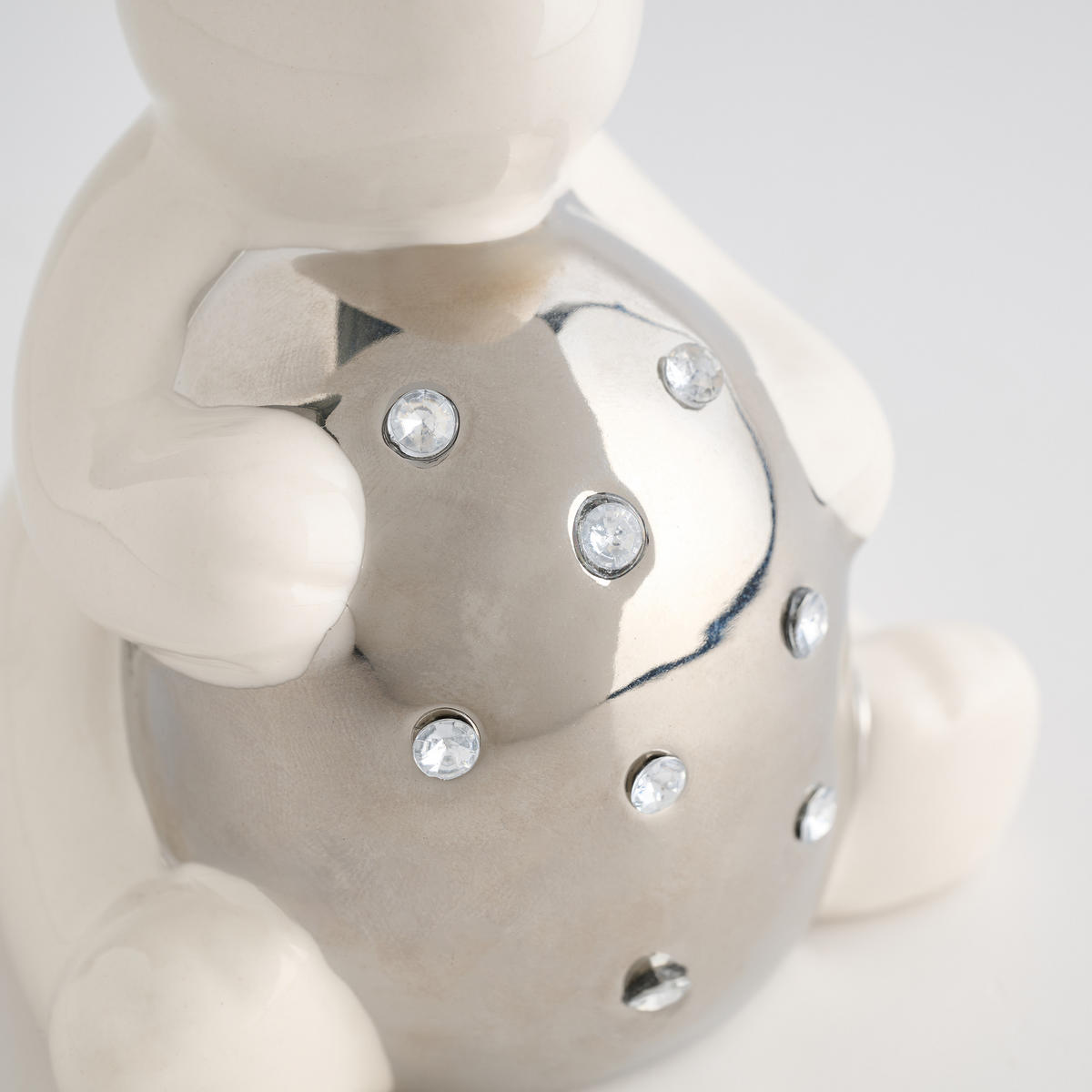 DEKOFIGUR Tulini - Silberfarben, Keramik (9/14.5/8.5cm) - home&you