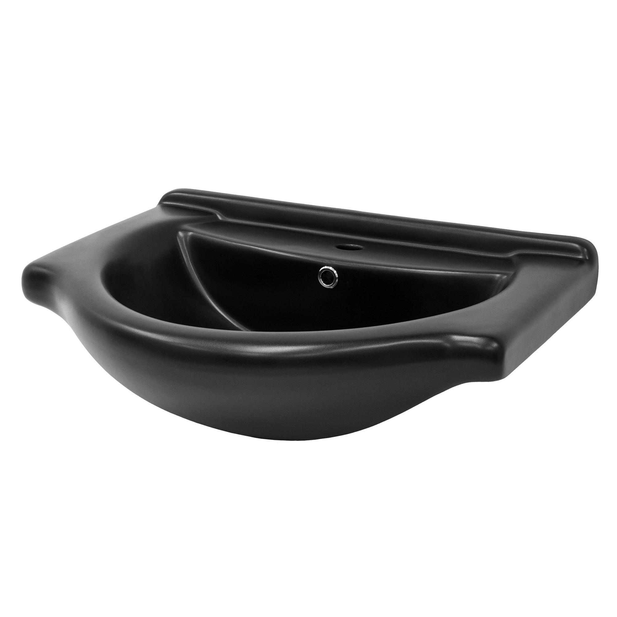WASCHBECKEN - Schwarz, Keramik (51.5/21.5/67.5cm) - ML-DESIGN