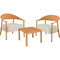 LOUNGEGARNITUR Céora 2-Sitzer Orange - Orange, Metall - Habitat Garten