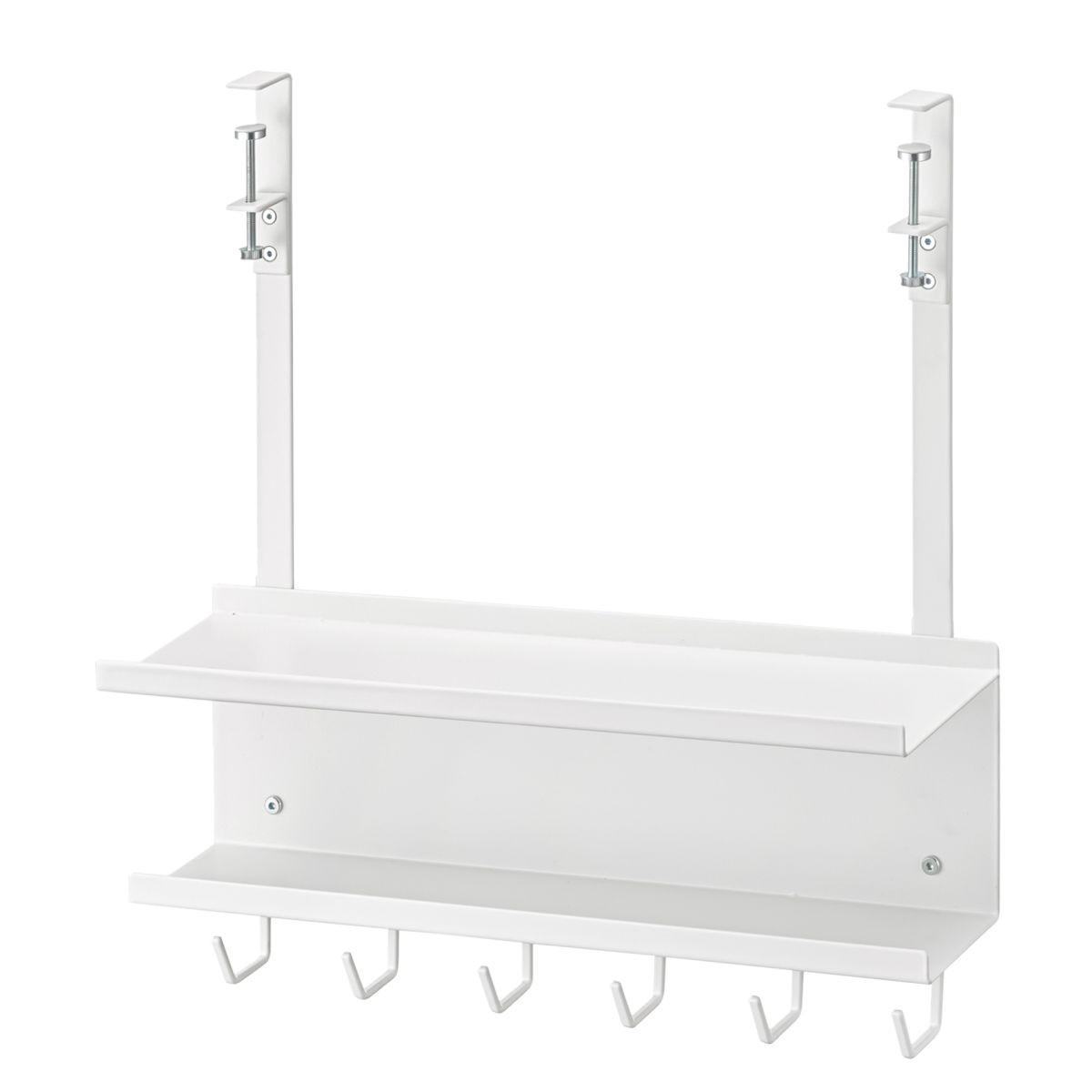 KABEL-ORGANIZER Smart weiß 40/43/11 cm für den Schreibtisch - Weiß, Metall (11/40/43cm) - Yamazaki