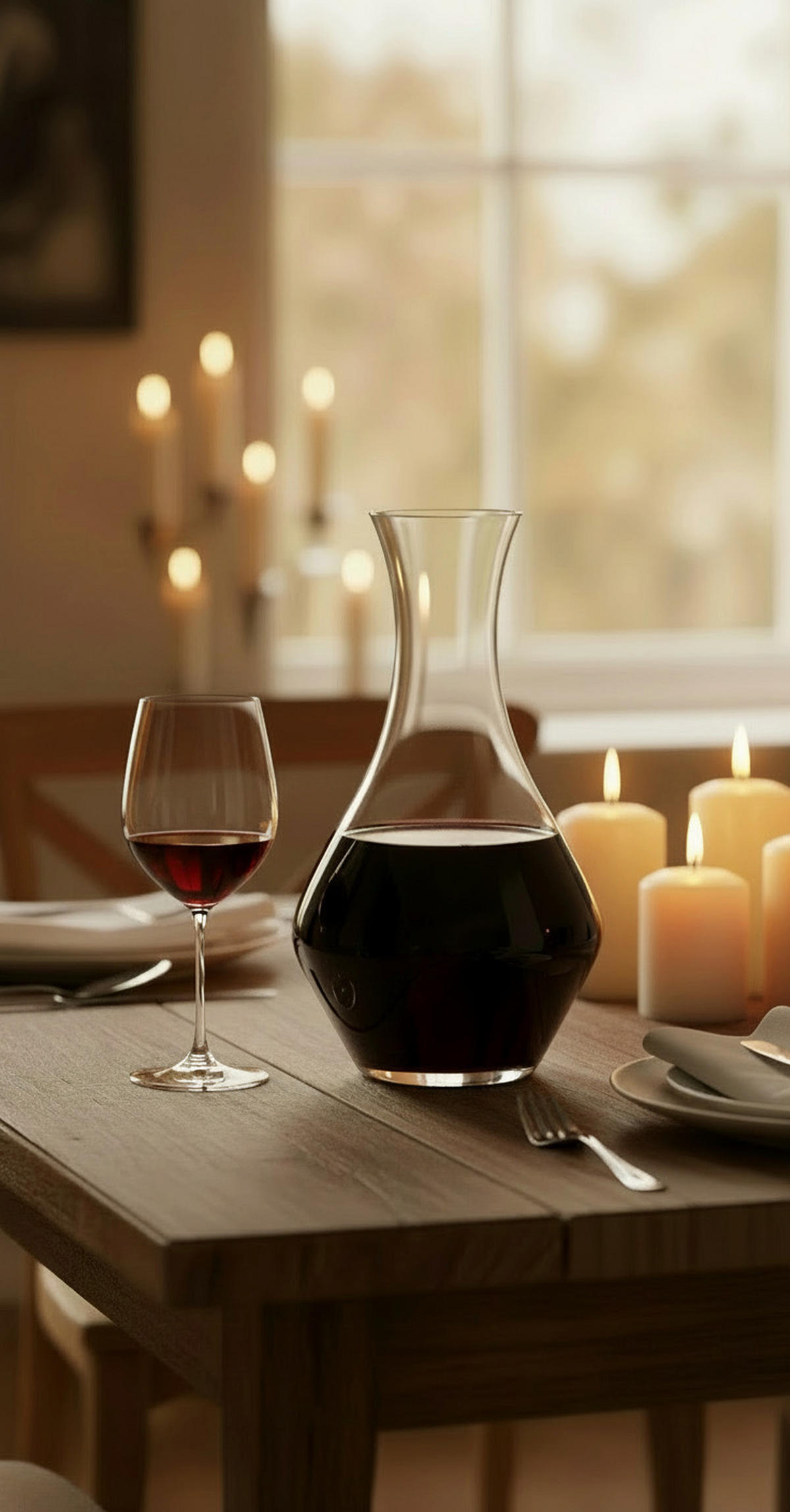 DEKANTER Cabernet, hochwertiges Glas, 1050 ml - Transparent, Glas (1.05L) - Riedel