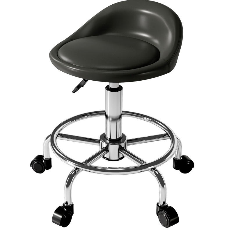 Ivmeu Rollhocker Schwarz 43x75x43 cm