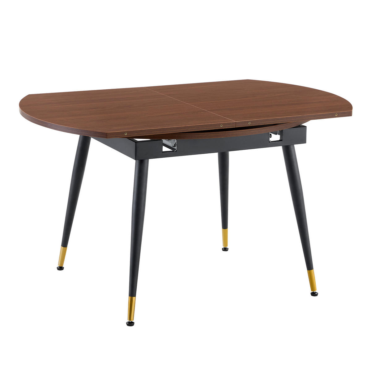 AUSZIEHTISCH Nussbaumfarben 135/85/77 cm - Walnussfarben, Holz (85/135/77cm) - PANGIVO