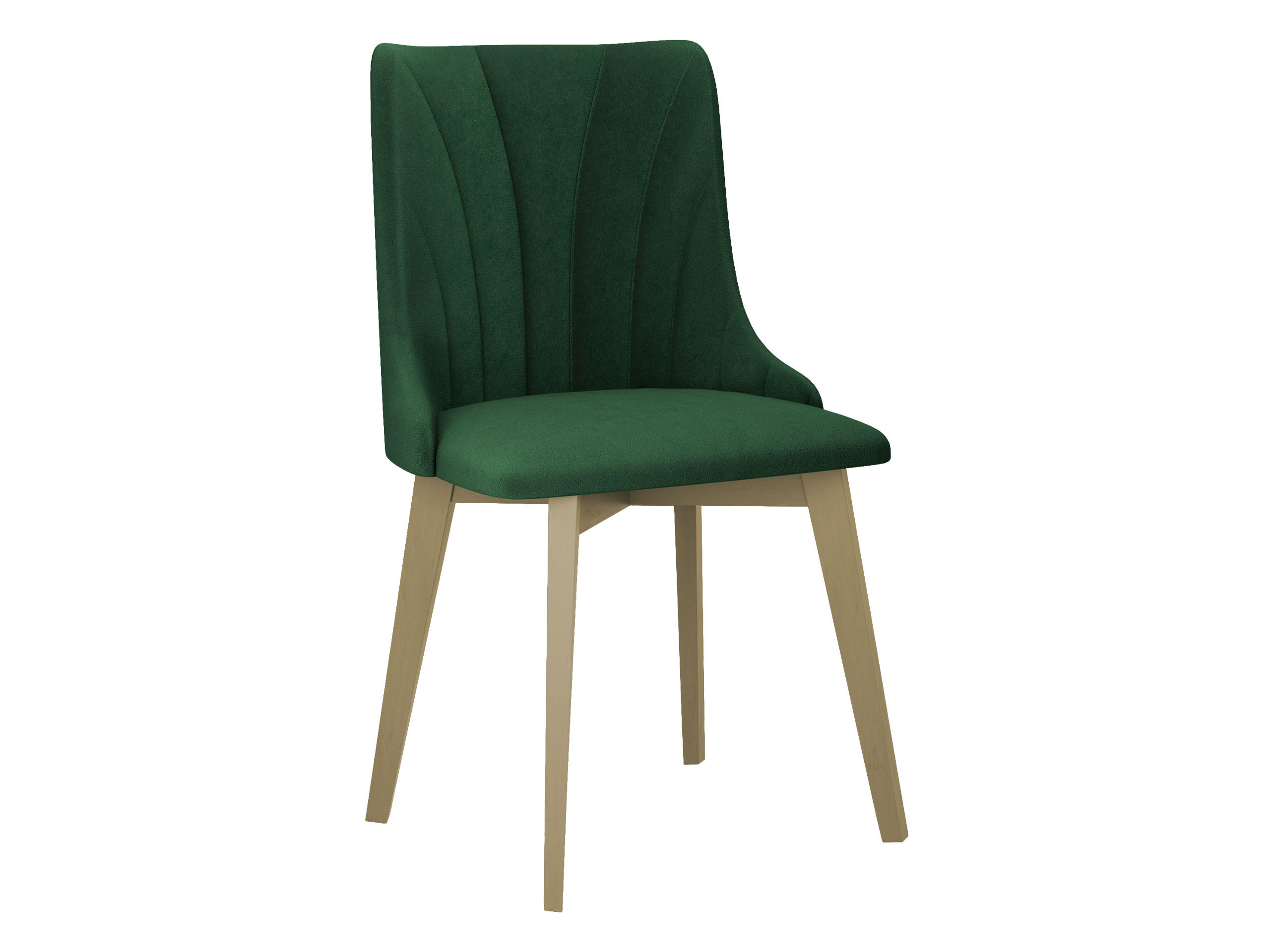 ESSZIMMERSTUHL Monti V Pik Muschel - Sonoma Eiche/Grün, Holz/Textil (48/83/53cm) - MIRJAN24