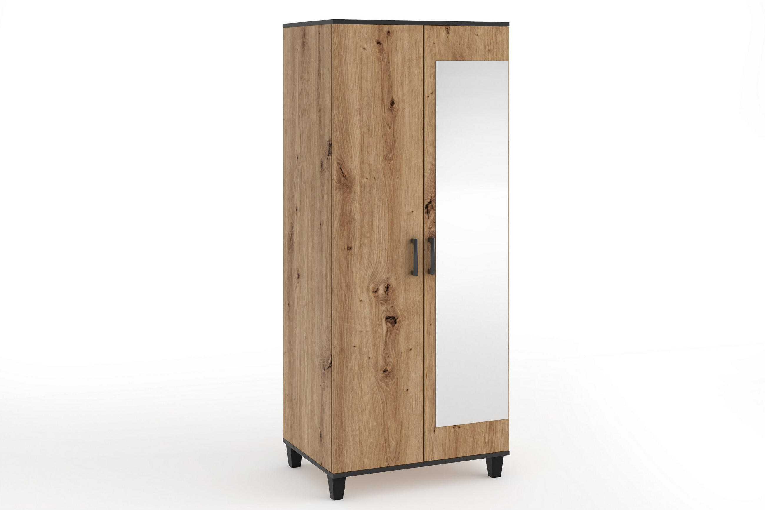 Masseno Drehtürenschrank Eiche Artisan 80x193x56 cm