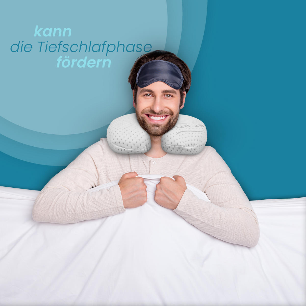 NACKENKISSEN Memory Foam ( Nackenhörnchen / 30cm x 35cm x Ø9cm ) Viscoelastische Kopfkissen - Silver Protect Bezug "antimikrobiell" abnehmbar Öko-Tex - Weiß, Textil (30/35cm) - Bestlivings