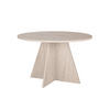 ESSTISCH mit rundem Tischplatte D120 cm 120/120/75 cm - Beige, Holzwerkstoff (125/120/75cm) - Calicosy