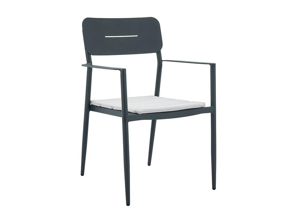 GARTENSTUHL - 2 -Sitzer - Aluminium - anthrazitgrau - LOTTYS - Anthrazit, Metall (56/86/59cm) - Vente-Unique