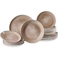 TELLER-SET Savora braun 18er Set - Braun, Keramik (1/1/1cm) - Ritzenhoff Breker