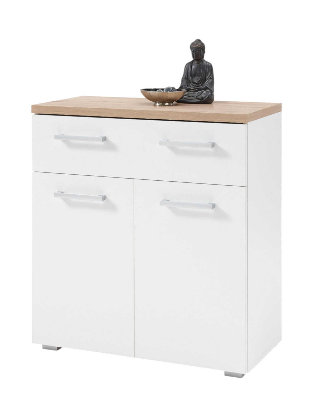 GARDEROBE 5-teilig in 256/198/38 cm - Weiß, Holz (256/198/38cm) - moebel dich auf