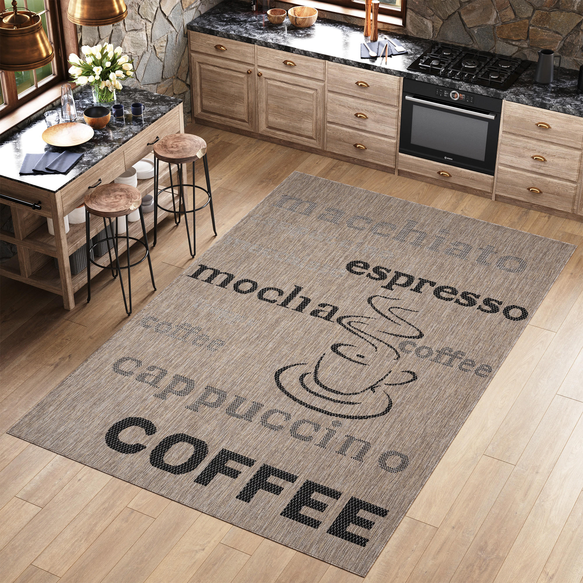 TEPPICH MELISSA Braun 160/230 cm - Braun, Kunststoff (160/230cm) - Tapiso