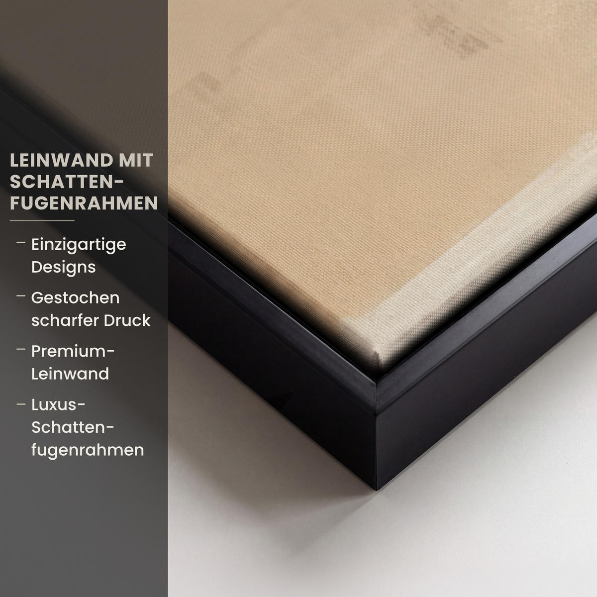 LEINWAND Bilder mit Rahmen - Abstrakt - Kunst - Grau - 60x40 - Hellgrau, Textil (60/40cm) - MuchoWow
