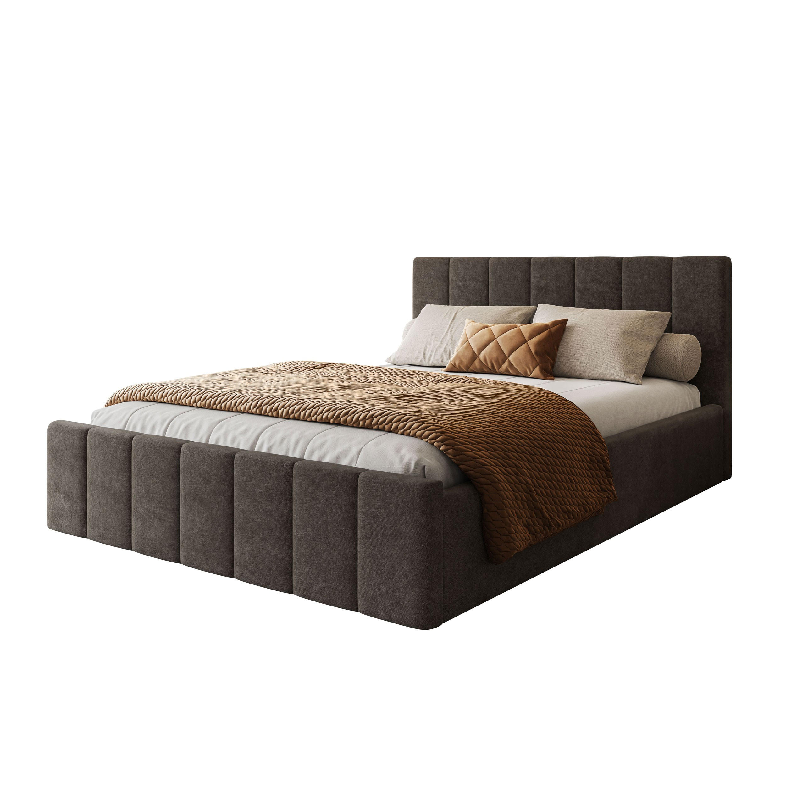 Lookway Polsterbett Braun 180x200 cm
