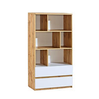 BÜCHERREGAL KRYOS 80,1/150,7/40 cm Wohnzimmerregal Hochschrank Regal Eiche Wotan - Eiche Wotan, Holzwerkstoff (80.1/150.7/40cm) - MASSENO