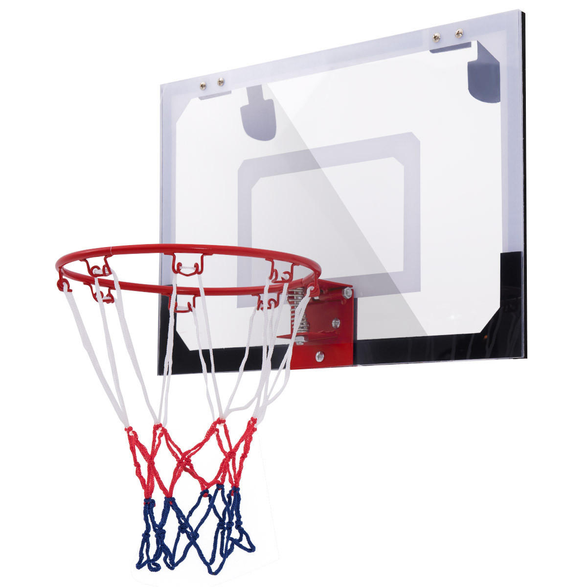 BASKETBALLKORB Weiß - Weiß, Kunststoff (45/30cm) - COSTWAY