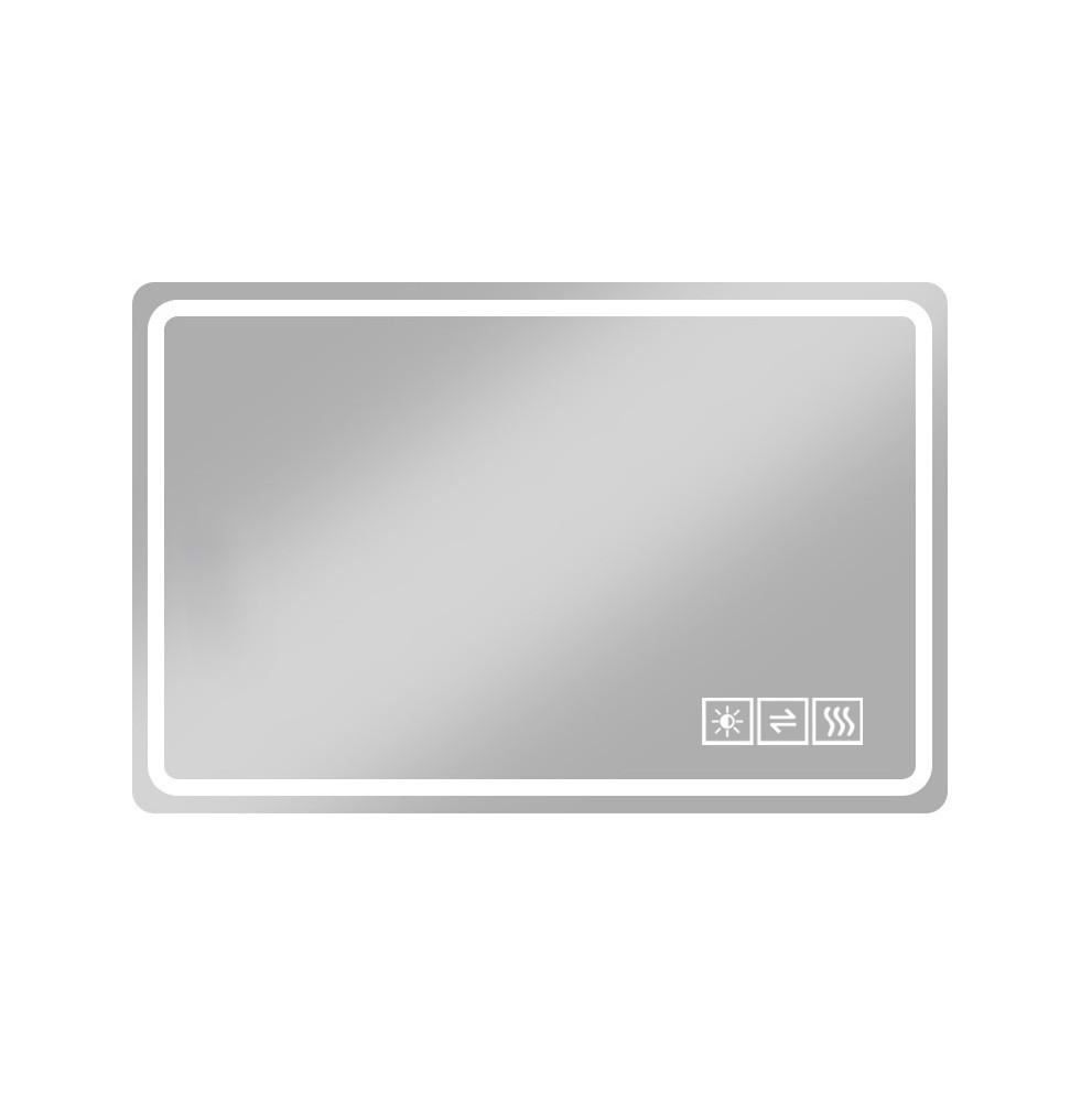 WANDSPIEGEL 100/2,5/60 cm silber aus Glas mit Anti-Beschlag - Silberfarben, Glas (60/2.5/100cm) - OKWISH