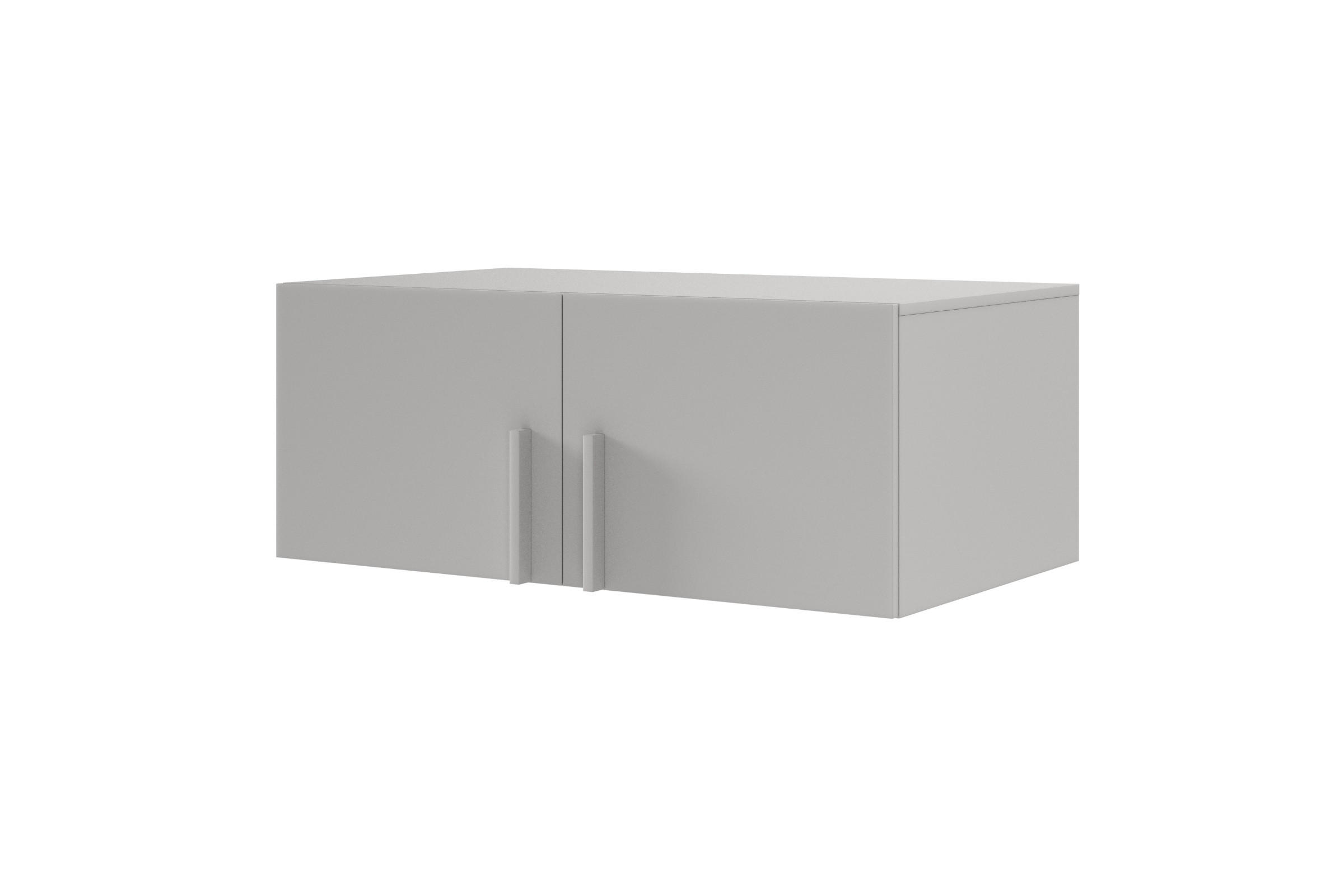 Deine Möbel 24 Aufsatzschrank Grau 100x40x61 cm