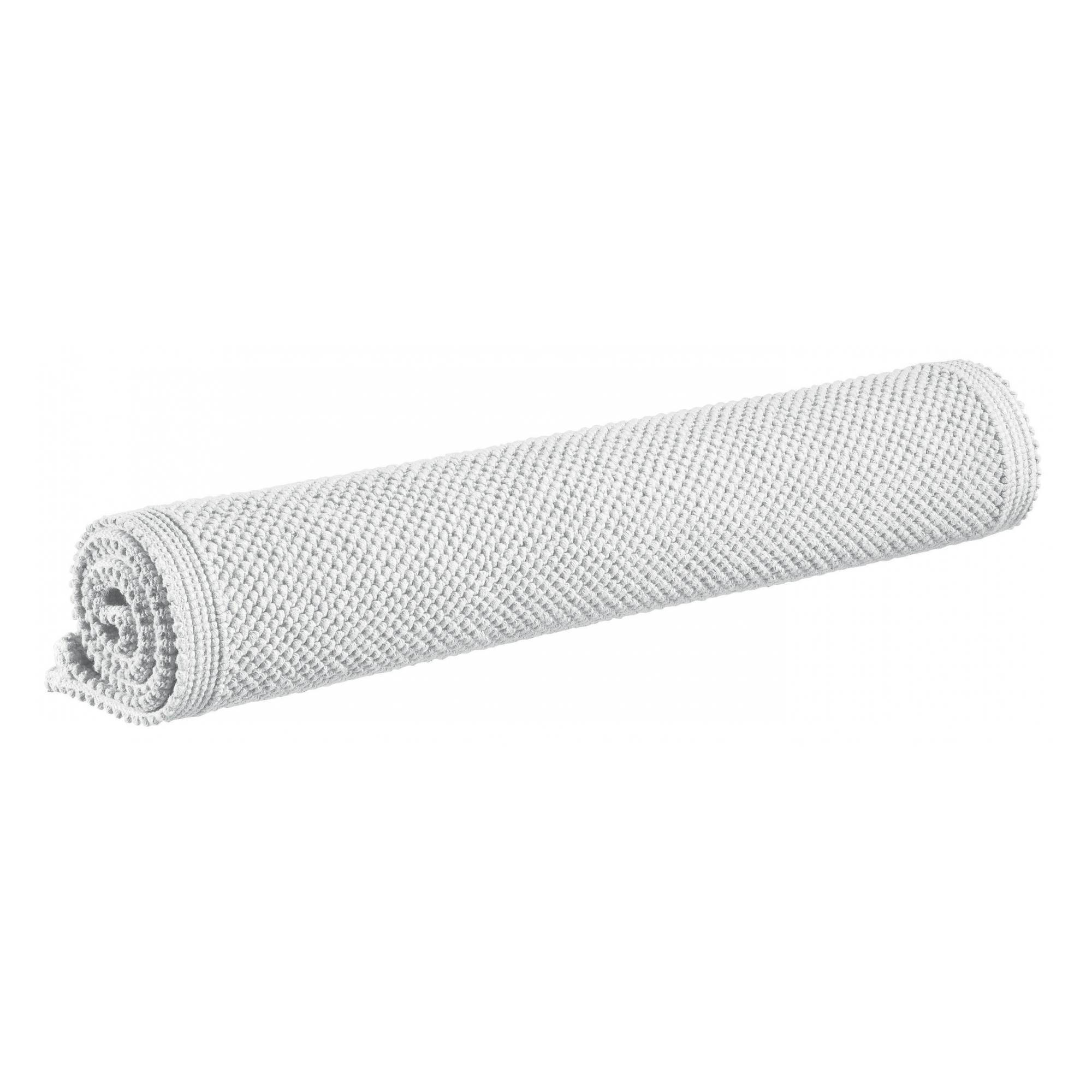 BADEMATTE Etia schneeweiß 70 x 140 cm - Weiß, Textil (70/140cm) - Vivaraise