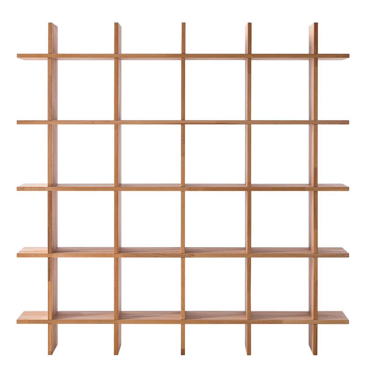 REGAL - Kernbuche massiv - Kernbuche, Holz (160/160/30cm) - home24