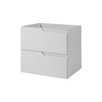 BADEZIMMERSCHRANK: weiß, 60 x 57 x 46 cm - Weiß, Holzwerkstoff (60/57/46cm) - 3XE LIVING