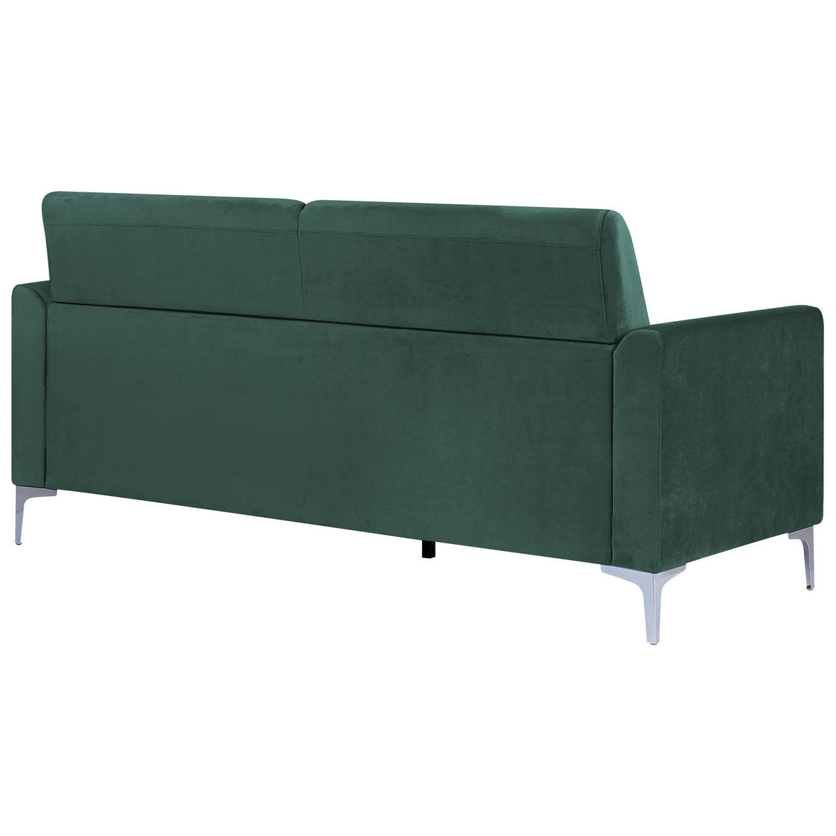 3-SITZER-SOFA Samtstoff Grün Fenes - Grün, Textil (188/90/75cm) - Beliani