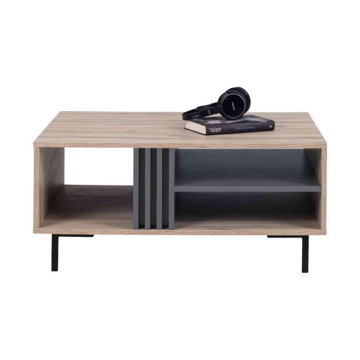 COUCHTISCH – 90 x 70 x 40 cm – ALLMO System – Sonoma Eiche - Sonoma Eiche, Holzwerkstoff (70/90/40cm) - hi-markt