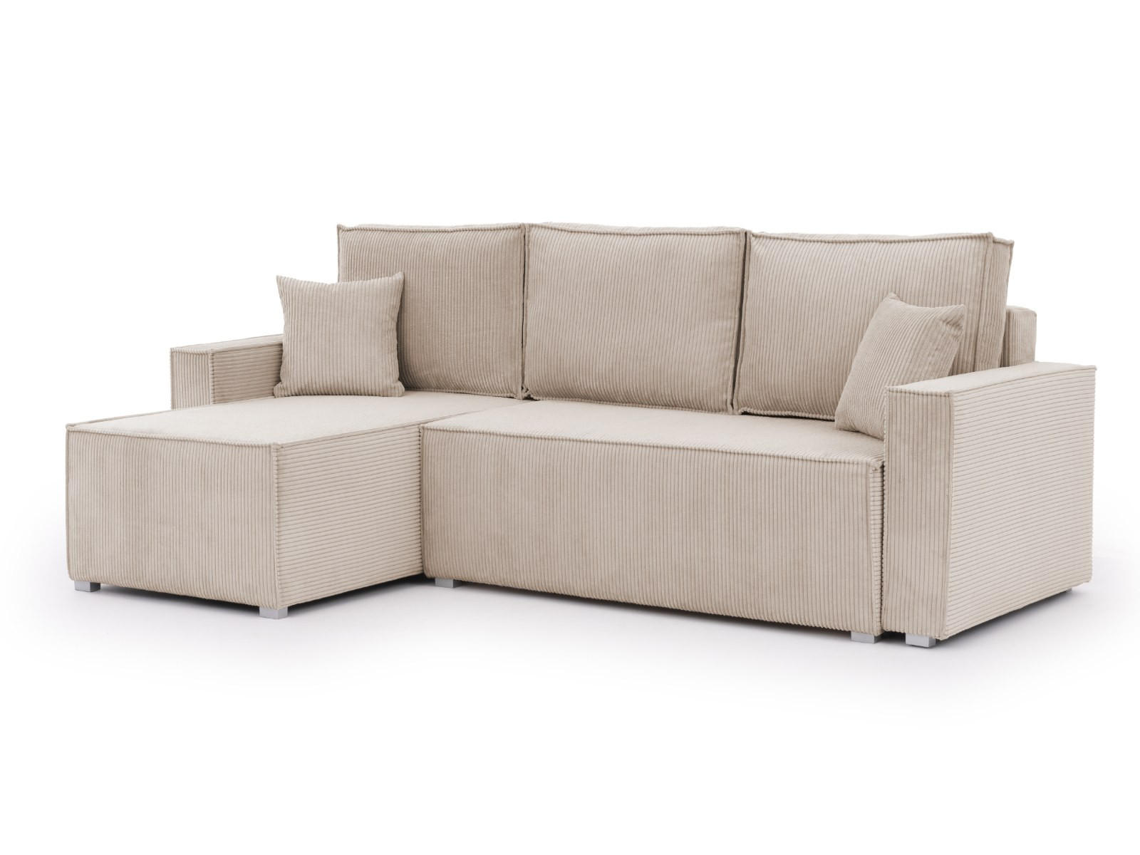 S-Style Ecksofa Beige 237x148 cm